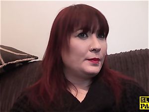 busty british red-haired predominated with roughsex